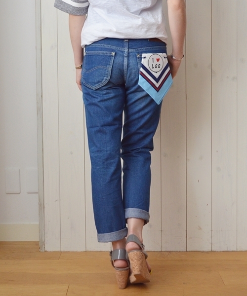 SHIPS for women（シップスフォーウィメン）の「LEE:スリムテーパードデニム◇（デニムパンツ・レディース・インディゴブルー・MEDIUM/SMALL/X-SMALL）」の4枚目の写真