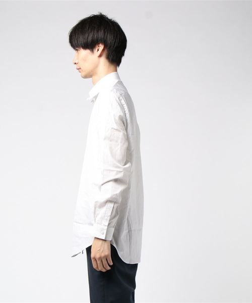 JOHN LAWRENCE SULLIVAN（ジョンローレンスサリバン）の「BROADCLOTH TAB COLLAR SHIRT（シャツ/ブラウス・メンズ・ホワイト/ブラック・46/44/48）」の3枚目の写真