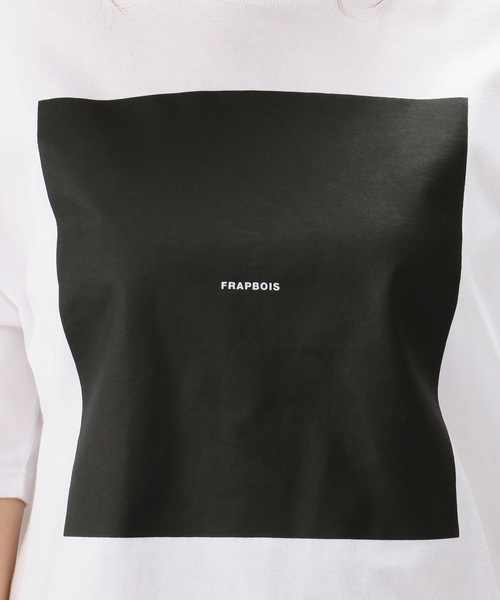 FRAPBOIS（フラボア）の「テイストＴ（Tシャツ/カットソー・レディース・ホワイト/ブラック・1/2）」の11枚目の写真