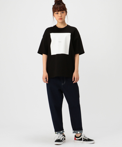 FRAPBOIS（フラボア）の「テイストＴ（Tシャツ/カットソー・レディース・ホワイト/ブラック・1/2）」の6枚目の写真