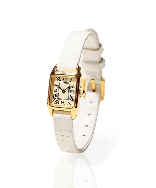 Demi-Luxe BEAMS(デミルクス ビームス)の「【VERY4月号掲載】Demi-Luxe BEAMS / スクエア レザー 腕時計(アナログ腕時計・レディース・ホワイト/ブラウン系その他・ONE SIZE)」の2枚目の写真