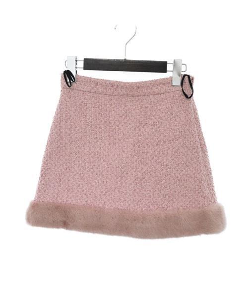 ブランド古着】タイガーボタンツイードジャケット ファー付スカート