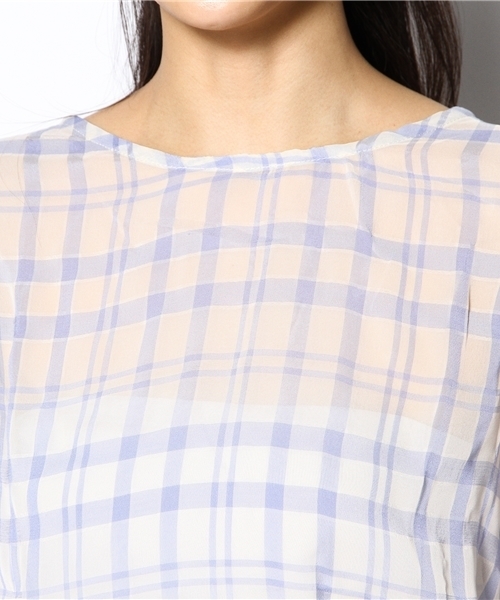 Chico（チコ）の「肩フリルBL（シャツ/ブラウス・レディース・ブルー系その他/ネイビー・FREE）」の7枚目の写真