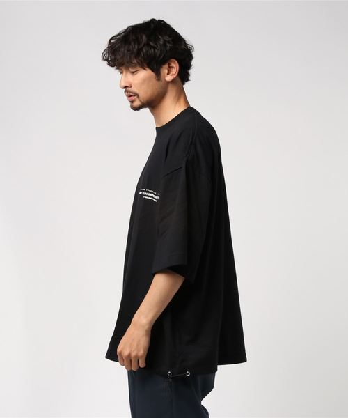 WEGO（ウィゴー）の「WEGO/スーパービッグシルエット5分袖Tシャツ（Tシャツ/カットソー・メンズ・ホワイト/ブラック/グリーン系その他/パープル・MEDIUM/LARGE）」の5枚目の写真