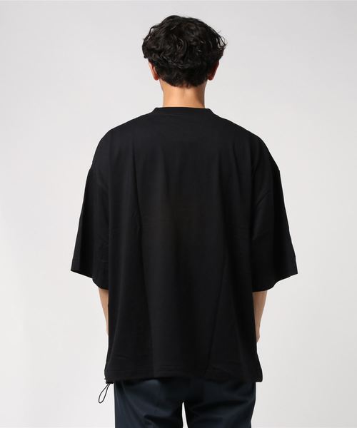 WEGO（ウィゴー）の「WEGO/スーパービッグシルエット5分袖Tシャツ（Tシャツ/カットソー・メンズ・ホワイト/ブラック/グリーン系その他/パープル・MEDIUM/LARGE）」の6枚目の写真