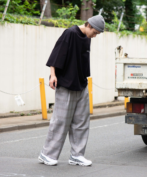 WEGO（ウィゴー）の「WEGO/スーパービッグシルエット5分袖Tシャツ（Tシャツ/カットソー・メンズ・ホワイト/ブラック/グリーン系その他/パープル・MEDIUM/LARGE）」の12枚目の写真