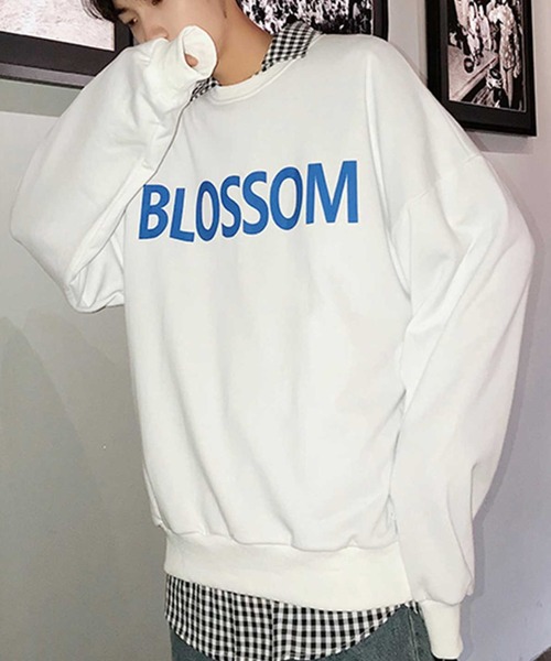 MGV(エムジーヴィー)の「【MGV】BLOSSOMロゴオーバーサイズクルーネックスウェット(スウェット・メンズ・ホワイト/ブラック/イエロー・MEDIUM/LARGE/X-LARGE)」の11枚目の写真