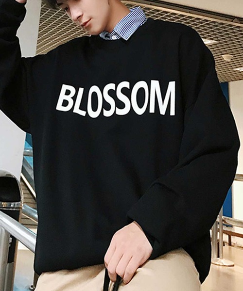 MGV(エムジーヴィー)の「【MGV】BLOSSOMロゴオーバーサイズクルーネックスウェット(スウェット・メンズ・ホワイト/ブラック/イエロー・MEDIUM/LARGE/X-LARGE)」の8枚目の写真