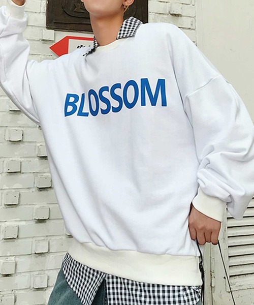 MGV(エムジーヴィー)の「【MGV】BLOSSOMロゴオーバーサイズクルーネックスウェット(スウェット・メンズ・ホワイト/ブラック/イエロー・MEDIUM/LARGE/X-LARGE)」の10枚目の写真