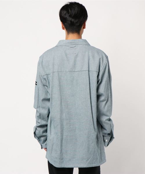 PULP/417EDIFICE(パルプフォーワンセブンエディフィス)の「【SYU / シュウ】 OVER NECK SHIRTS JKT CHK(シャツ/ブラウス・メンズ・ネイビー/パープル系その他・2)」の3枚目の写真