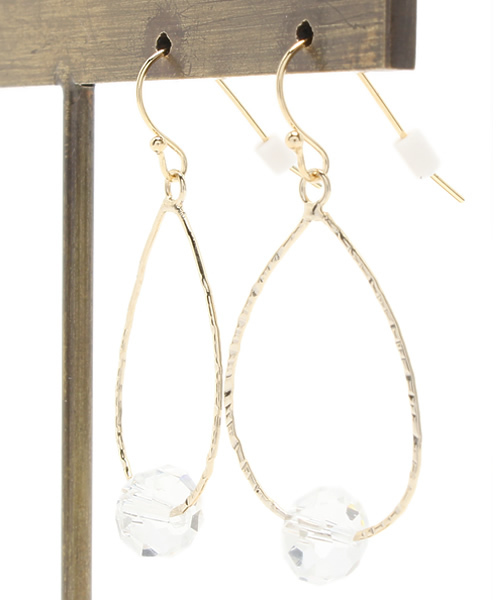 OUTLET（アウトレット）の「【PAPILLONNER】雫TOPピアス（ピアス（両耳用）・レディース・ゴールド・FREE）」の2枚目の写真