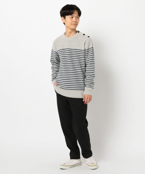 GLOSTER（グロスター）の「ワンダーシェイプ イージーパンツ（スウェットパンツ・メンズ・ライトグレー/ブラック系その他/ダークネイビー/チャコールグレー・S/M/L/XL）」の11枚目の写真