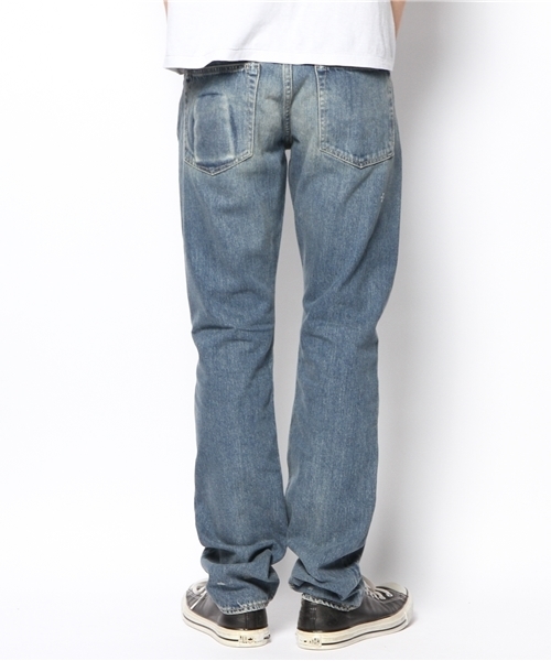 HYSTERIC GLAMOUR（ヒステリックグラマー）の「SP加工デニムスリムストレートPT（デニムパンツ・メンズ・インディゴブルー・28inch/29inch/31inch/30inch/32inch/34inch/36inch）」の3枚目の写真