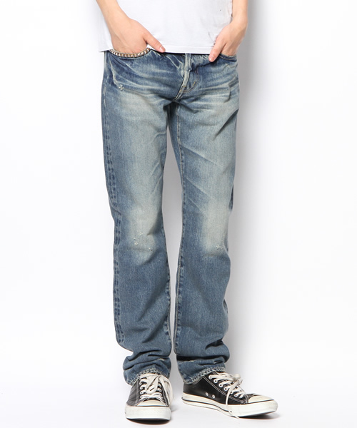 HYSTERIC GLAMOUR（ヒステリックグラマー）の「SP加工デニムスリムストレートPT（デニムパンツ・メンズ・インディゴブルー・28inch/29inch/31inch/30inch/32inch/34inch/36inch）」の14枚目の写真