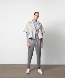 4666【美品】ドゥロワー　コットンツイルタックパンツ ツータック　スラックス 4666【美品】ドゥロワーコットンツイルタックパンツ ツータック