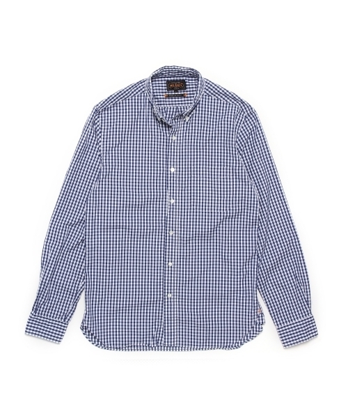 BEAMS PLUS（ビームスプラス）の「◎BEAMS PLUS / ギンガムチェック B.Dシャツ（シャツ/ブラウス・メンズ・ネイビー/レッド/ブラック・LARGE/SMALL/MEDIUM/X-SMALL/X-LARGE/XX-LARGE）」の8枚目の写真