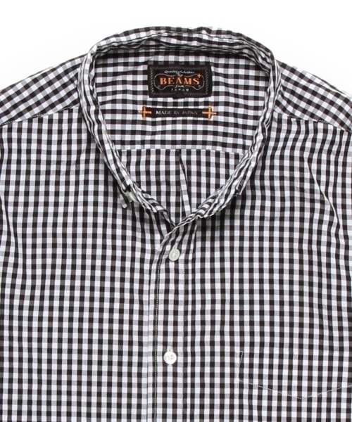 BEAMS PLUS（ビームスプラス）の「◎BEAMS PLUS / ギンガムチェック B.Dシャツ（シャツ/ブラウス・メンズ・ネイビー/レッド/ブラック・LARGE/SMALL/MEDIUM/X-SMALL/X-LARGE/XX-LARGE）」の9枚目の写真