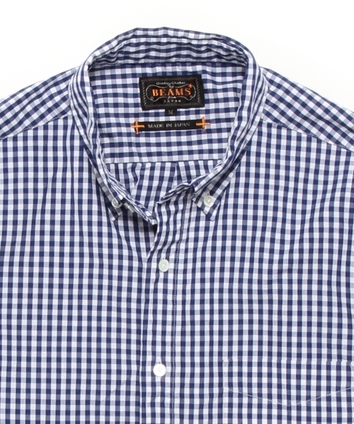 BEAMS PLUS（ビームスプラス）の「◎BEAMS PLUS / ギンガムチェック B.Dシャツ（シャツ/ブラウス・メンズ・ネイビー/レッド/ブラック・LARGE/SMALL/MEDIUM/X-SMALL/X-LARGE/XX-LARGE）」の14枚目の写真