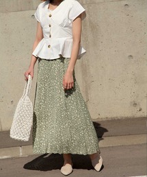 Chillfar | ふわっとプリーツスカート/裏地付き(スカート)