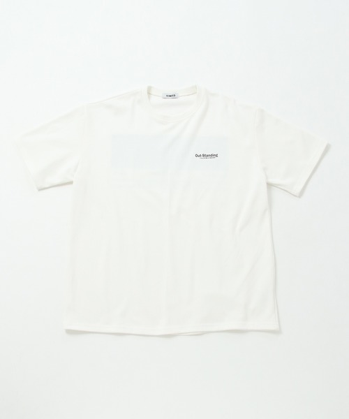 NO NEED（ノーニード）の「ハーフスリーブオーバーサイズバックプリント&シンプルロゴビッグシルエットTシャツ（Tシャツ/カットソー・メンズ・ホワイト/ブラック/パープル/グレー/ダークグリーン/ライム/スカイブルー・フリー）」の9枚目の写真