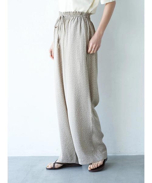 AMERICAN HOLIC(アメリカンホリック)の「ドロストとろみワイドパンツ *(その他パンツ・レディース・マルチ/モカ/その他9/その他10/ストライプ/ドット・M/L)」の11枚目の写真