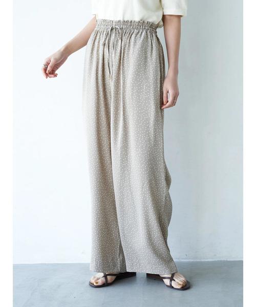 AMERICAN HOLIC(アメリカンホリック)の「ドロストとろみワイドパンツ *(その他パンツ・レディース・マルチ/モカ/その他9/その他10/ストライプ/ドット・M/L)」の12枚目の写真