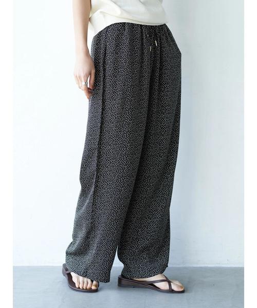 AMERICAN HOLIC(アメリカンホリック)の「ドロストとろみワイドパンツ *(その他パンツ・レディース・マルチ/モカ/その他9/その他10/ストライプ/ドット・M/L)」の15枚目の写真