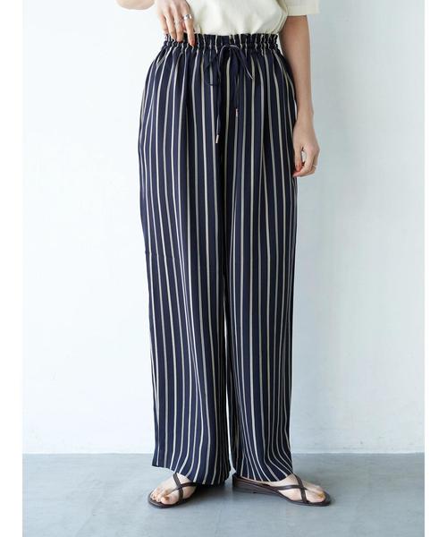 AMERICAN HOLIC(アメリカンホリック)の「ドロストとろみワイドパンツ *(その他パンツ・レディース・マルチ/モカ/その他9/その他10/ストライプ/ドット・M/L)」の22枚目の写真