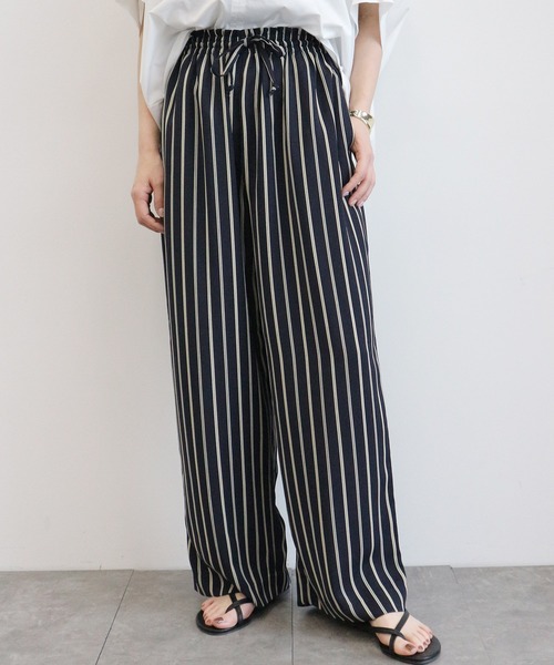 AMERICAN HOLIC(アメリカンホリック)の「ドロストとろみワイドパンツ *(その他パンツ・レディース・マルチ/モカ/その他9/その他10/ストライプ/ドット・M/L)」の6枚目の写真