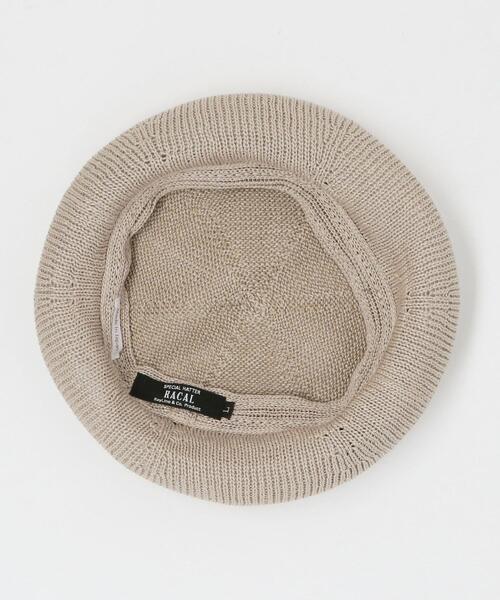 RACAL（ラカル）の「＜Racal（ラカル）＞ SUMMER BERET/ベレー帽（ハンチング/ベレー帽・メンズ・ブラック/ベージュ・FREE）」の7枚目の写真