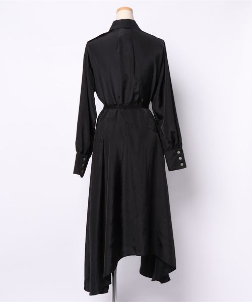 UNITED TOKYO（ユナイテッドトウキョウ）の「ラッフルオーバーシャツワンピース（ワンピース・レディース・ミント/ブラック・0）」の3枚目の写真