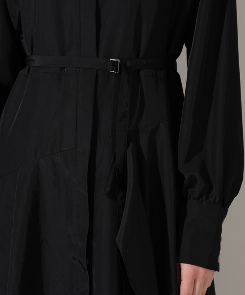 UNITED TOKYO（ユナイテッドトウキョウ）の「ラッフルオーバーシャツワンピース（ワンピース・レディース・ミント/ブラック・0）」の4枚目の写真