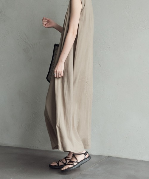 Aunt Marie's（アントマリーズ）の「【低身長向けSサイズ有】ノースリオールインワン AUNT MARIE'S（つなぎ/オールインワン・レディース・ブラック/ベージュ/カーキ・SMALL/FREE）」の20枚目の写真