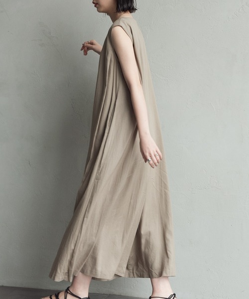 Aunt Marie's（アントマリーズ）の「【低身長向けSサイズ有】ノースリオールインワン AUNT MARIE'S（つなぎ/オールインワン・レディース・ブラック/ベージュ/カーキ・SMALL/FREE）」の12枚目の写真