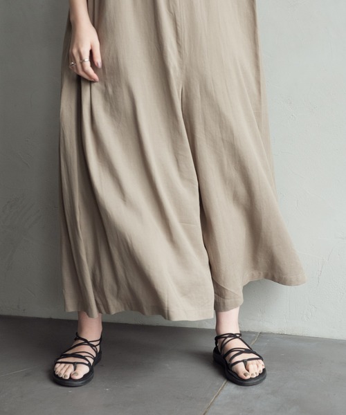 Aunt Marie's（アントマリーズ）の「【低身長向けSサイズ有】ノースリオールインワン AUNT MARIE'S（つなぎ/オールインワン・レディース・ブラック/ベージュ/カーキ・SMALL/FREE）」の16枚目の写真