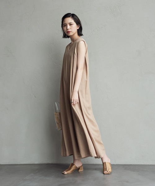 Aunt Marie's（アントマリーズ）の「【低身長向けSサイズ有】ノースリオールインワン AUNT MARIE'S（つなぎ/オールインワン・レディース・ブラック/ベージュ/カーキ・SMALL/FREE）」の11枚目の写真