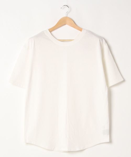 reca（レカ）の「リサイクルコットン2Wayカットソー（Tシャツ/カットソー・レディース・ベージュ系その他/ミント/オフホワイト/ブラック・M）」の8枚目の写真