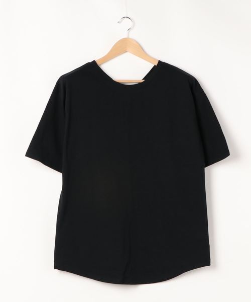 reca（レカ）の「リサイクルコットン2Wayカットソー（Tシャツ/カットソー・レディース・ベージュ系その他/ミント/オフホワイト/ブラック・M）」の9枚目の写真