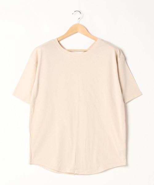 reca（レカ）の「リサイクルコットン2Wayカットソー（Tシャツ/カットソー・レディース・ベージュ系その他/ミント/オフホワイト/ブラック・M）」の7枚目の写真