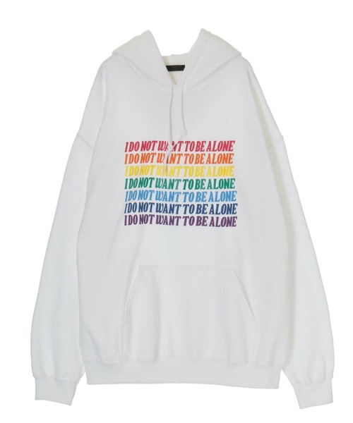 Candy Stripper（キャンディストリッパー）の「RAINBOW LOGO パーカー（パーカー・レディース・オフホワイト/ピンク/ブラック・2）」の10枚目の写真