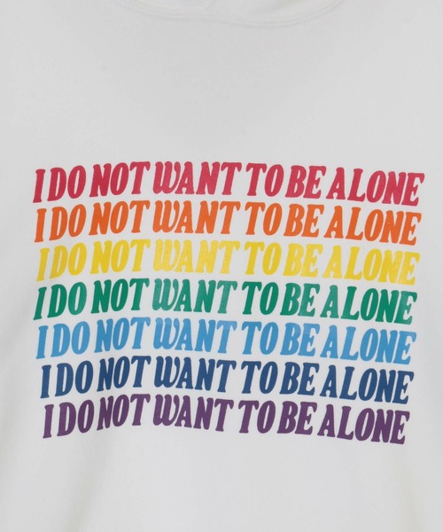 Candy Stripper（キャンディストリッパー）の「RAINBOW LOGO パーカー（パーカー・レディース・オフホワイト/ピンク/ブラック・2）」の6枚目の写真