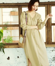 BAYFLOW | ミリタリーローンワンピース(シャツワンピース)