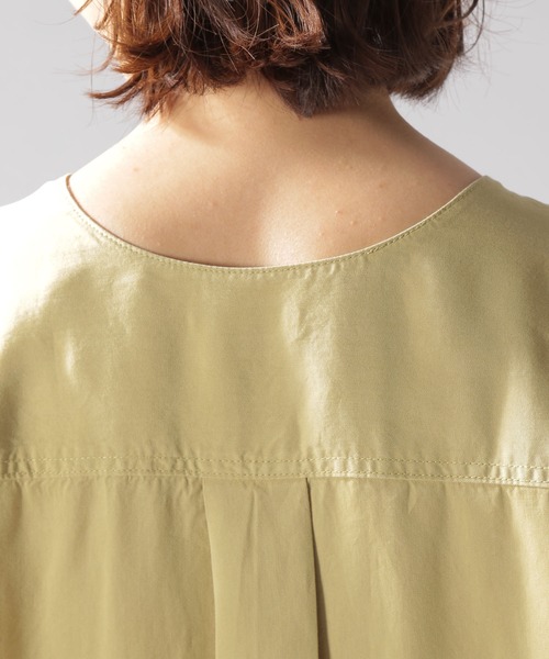 BAYFLOW（ベイフロー）の「ミリタリーローンワンピース（シャツワンピース・レディース・ライトブルー/ベージュ/マスタード・SMALL/MEDIUM）」の19枚目の写真