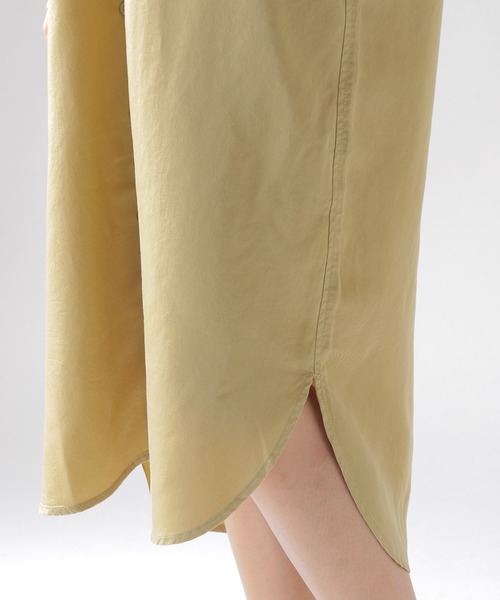 BAYFLOW（ベイフロー）の「ミリタリーローンワンピース（シャツワンピース・レディース・ライトブルー/ベージュ/マスタード・SMALL/MEDIUM）」の22枚目の写真