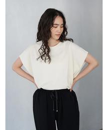 AMERICAN HOLIC | 脇タックフレンチスリーブカットチュニック　＊(Tシャツ/カットソー)