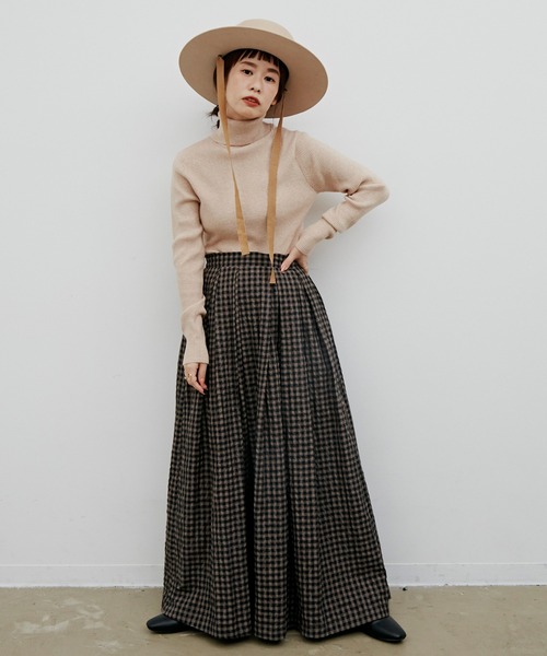 Libra Cue(リブラ キュー)の「ベーシックニュアンスカラータートル(ニット/セーター・レディース・ブラック/ベージュ/ネイビー/モカ/アイボリー・FREE)」の20枚目の写真