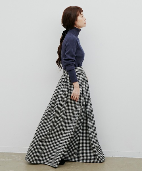 Libra Cue(リブラ キュー)の「ベーシックニュアンスカラータートル(ニット/セーター・レディース・ブラック/ベージュ/ネイビー/モカ/アイボリー・FREE)」の13枚目の写真