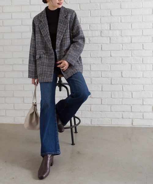 SpRay（スプレイ）の「グレンチェックブレストWジャケット