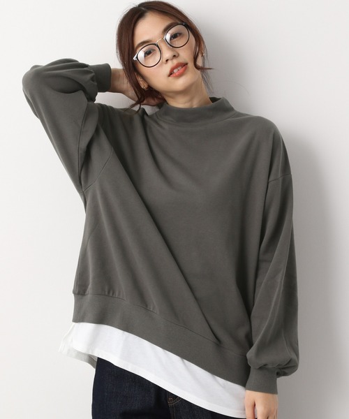 セール フェイクレイヤードプルオーバー長袖 9130 Tシャツ カットソー Global Work グローバルワーク のファッション通販 Zozotown