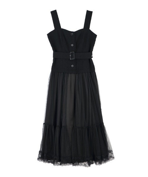 チュール切替ジャンスカ ワンピース Axes Femme アクシーズファム のファッション通販 Zozotown